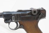 Commercial INTERWAR DWM German LUGER P.08 7.65mm Semi-Automatic PISTOL C&RCROWN/N Proof; TREATY OF VERSAILLES Caliber w/HOLSTER - 6 of 19