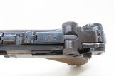 Commercial INTERWAR DWM German LUGER P.08 7.65mm Semi-Automatic PISTOL C&RCROWN/N Proof; TREATY OF VERSAILLES Caliber w/HOLSTER - 9 of 19