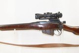 1944 Date WORLD WAR II Era LONG BRANCH Enfield No. 4 Mk1 C&R MILITARY Rifle INFANTRY Weapon of ENGLAND & CANADA with SCOPE - 16 of 19