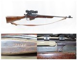 1944 Date WORLD WAR II Era LONG BRANCH Enfield No. 4 Mk1 C&R MILITARY Rifle INFANTRY Weapon of ENGLAND & CANADA with SCOPE - 1 of 19