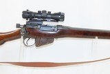 1944 Date WORLD WAR II Era LONG BRANCH Enfield No. 4 Mk1 C&R MILITARY Rifle INFANTRY Weapon of ENGLAND & CANADA with SCOPE - 4 of 19