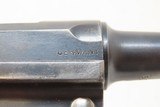 Commercial INTERWAR DWM German LUGER P.08 7.65mm Semi-Automatic PISTOL C&R
“CROWN/N” Proofed; TREATY OF VERSAILLES Caliber - 15 of 19
