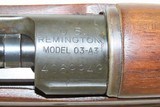 WORLD WAR II US Remington M1903A3 BOLT ACTION .30-06 Springfield C&R RifleMade in 1942 with BAYONET, SLING, & SHEATH - 9 of 22
