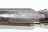 CASED & ENGRAVED Belgian Double Barrel BACK ACTION 16 g. HAMMER Shotgun C&R Nice Turn of the Century Fowling Gun - 7 of 20