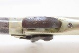 ENGRAVED BRITISH Antique GERMAN SILVER Box Lock 42 PERCUSSION Pocket Pistol .42 Caliber Pistol from Birmingham, England - 11 of 17