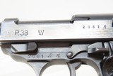 THIRD REICH German MAUSER World War II “byf/43” Code 9mm C&R P.38 Pistol
HOLSTERED Semi-Auto Designed to Replace the Luger P.08 - 7 of 20