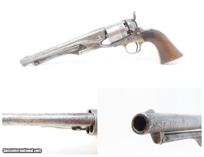 Antique Mid-CIVIL WAR COLT U.S. Model 1860 ARMY .44 Cal Percussion REVOLVER Revolver Used Past the Civil War into the WILD WEST