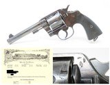 WWI British Contract CANADIAN ISSUE COLT NEW SERVICE .455 Archive Lettered
Infantry Unit Marked Great War Sidearm - 1 of 22