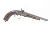 HOWDAH Type Double Barrel PISTOL .70 Caliber St. Etienne Bourgaud & Cie
Ornate with Sculpted Cast Brass & Engravings - 2 of 20