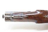 Antique HOWDAH by CHARLES MOORE Double Barrel .60 Caliber Percussion Pistol BRITISH Pistol w/ Family Crests - 14 of 19