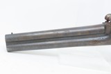 c1850s mfr. BELGIAN Antique O/U Double Barrel .62 Percussion Pistol HowdahLARGE BORE Liege Proofed Damascus - 5 of 18