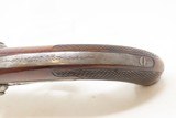 c1850s mfr. BELGIAN Antique O/U Double Barrel .62 Percussion Pistol HowdahLARGE BORE Liege Proofed Damascus - 7 of 18