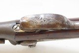 c1850s mfr. BELGIAN Antique O/U Double Barrel .62 Percussion Pistol HowdahLARGE BORE Liege Proofed Damascus - 12 of 18