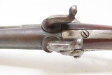 c1850s mfr. BELGIAN Antique O/U Double Barrel .62 Percussion Pistol HowdahLARGE BORE Liege Proofed Damascus - 8 of 18