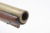 REVOLUTIONARY WAR Era B. HOMER Brass Barreled American FLINTLOCK Pistol NICE 240+ Year Old BRASS BARRELED Flintlock Pistol - 6 of 17
