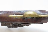 REVOLUTIONARY WAR Era B. HOMER Brass Barreled American FLINTLOCK Pistol NICE 240+ Year Old BRASS BARRELED Flintlock Pistol - 11 of 17