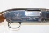 c1949 DUCK & DOG Engraved WINCHESTER Model 12 SLIDE ACTION 12G Shotgun C&RWith Poly Choke - 18 of 24