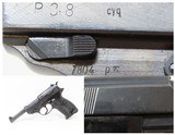 WORLD WAR II 3rd Reich German SPREEWERKE cyq Code P.38 Semi-Auto C&R Pistol RUSSIAN CAPTURED MARKED “Wehrmacht” 9mm Sidearm - 1 of 20