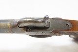 ENGRAVED Antique AUGUSTE FRANCOTTE Boxlock Percussion Pistol w/SNAP BAYONET Mid-1800s BELGIAN Self Defense Pocket / Muff Pistol - 8 of 21