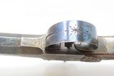 ENGRAVED Antique AUGUSTE FRANCOTTE Boxlock Percussion Pistol w/SNAP BAYONET Mid-1800s BELGIAN Self Defense Pocket / Muff Pistol - 12 of 21