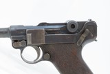 WORLD WAR I Dated DWM German LUGER P.08 9mm Semi-Automatic PISTOL C&RBRITISH Capture/Bringback Proof Marks - 2 of 18