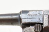 WORLD WAR I Dated DWM German LUGER P.08 9mm Semi-Automatic PISTOL C&RBRITISH Capture/Bringback Proof Marks - 4 of 18