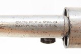 c1873 Antique CIVIL WAR COLT Model 1862 Pocket NAVY .38 RIMFIRE RevolverWith Stagecoach Holdup Cylinder Scene & Nickel Finish - 9 of 19