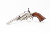 c1873 Antique CIVIL WAR COLT Model 1862 Pocket NAVY .38 RIMFIRE RevolverWith Stagecoach Holdup Cylinder Scene & Nickel Finish - 2 of 19