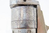 c1873 Antique CIVIL WAR COLT Model 1862 Pocket NAVY .38 RIMFIRE RevolverWith Stagecoach Holdup Cylinder Scene & Nickel Finish - 11 of 19