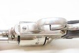 First Generation COLT “Bisley” SINGLE ACTION ARMY .38 Cal. WCF C&R Revolver NICKEL PLATED SAA in .38-40 WCF Manufactured in 1906 - 14 of 19