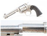 First Generation COLT “Bisley” SINGLE ACTION ARMY .38 Cal. WCF C&R Revolver NICKEL PLATED SAA in .38-40 WCF Manufactured in 1906 - 1 of 19
