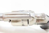 First Generation COLT “Bisley” SINGLE ACTION ARMY .38 Cal. WCF C&R Revolver NICKEL PLATED SAA in .38-40 WCF Manufactured in 1906 - 9 of 19