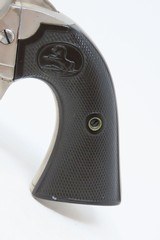 First Generation COLT “Bisley” SINGLE ACTION ARMY .38 Cal. WCF C&R Revolver NICKEL PLATED SAA in .38-40 WCF Manufactured in 1906 - 3 of 19