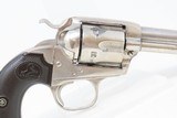 First Generation COLT “Bisley” SINGLE ACTION ARMY .38 Cal. WCF C&R Revolver NICKEL PLATED SAA in .38-40 WCF Manufactured in 1906 - 18 of 19