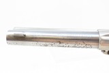 First Generation COLT “Bisley” SINGLE ACTION ARMY .38 Cal. WCF C&R Revolver NICKEL PLATED SAA in .38-40 WCF Manufactured in 1906 - 11 of 19