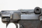 World War II THIRD REICH German MAUSER “byf” Code “41” Date LUGER PistolGerman Semi-Auto Sidearm with EAGLE/655 Proof - 6 of 19
