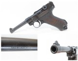 World War II THIRD REICH German MAUSER “byf” Code “41” Date LUGER PistolGerman Semi-Auto Sidearm with EAGLE/655 Proof - 1 of 19