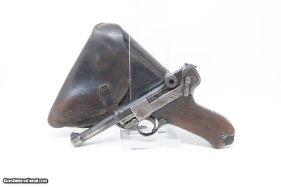 Rare DWM BULGARIAN CONTRACT Model 1908 9x19mm LUGER PISTOL C&R ParabellumWORLD WAR I & II Military Pistol with HOLSTER - Image 2 of 21