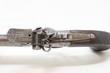 ENGRAVED Antique Double Barrel OVER/UNDER Boxlock .40 Cal. FLINTLOCK Pistol EARLY-19th Century Self-Defense Sidearm - 8 of 17