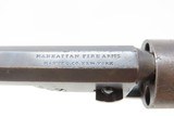 ENGRAVED Antique CIVIL WAR Era MANHATTAN ARMS .31 Caliber POCKET Revolver
With Stagecoach Robbery Cylinder Scene Similar to Colt’s! - 11 of 23