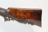 Antique Austrian POSCHINGER 12 Gauge SIDE by SIDE Percussion HAMMER Shotgun ENGRAVED, GOLD INLAID, & RELIEF CARVED Double Barrel - 2 of 23
