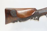 Antique Austrian POSCHINGER 12 Gauge SIDE by SIDE Percussion HAMMER Shotgun ENGRAVED, GOLD INLAID, & RELIEF CARVED Double Barrel - 23 of 23