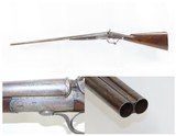 Antique ENGRAVED British FREDERIC T. BAKER Double Barrel “HAMMER” ShotgunUNDERLEVER English Fowling Piece - 1 of 21
