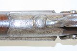 Antique ENGRAVED British FREDERIC T. BAKER Double Barrel “HAMMER” ShotgunUNDERLEVER English Fowling Piece - 8 of 21