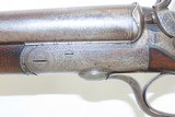 Antique ENGRAVED British FREDERIC T. BAKER Double Barrel “HAMMER” ShotgunUNDERLEVER English Fowling Piece - 6 of 21