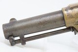 Rare LONDON CASED Antique COLT CLOVERLEAF .41 Cal. RF Spur Trigger Revolver SECOND YEAR “Jim Fisk” Model with .41 Caliber Ammo - 10 of 24