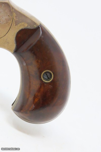 Rare LONDON CASED Antique COLT CLOVERLEAF .41 Cal. RF Spur Trigger Revolver SECOND YEAR “Jim Fisk” Model with .41 Caliber Ammo - Image 8 of 24