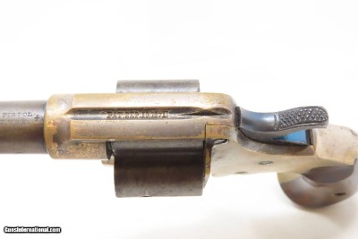 Rare LONDON CASED Antique COLT CLOVERLEAF .41 Cal. RF Spur Trigger Revolver SECOND YEAR “Jim Fisk” Model with .41 Caliber Ammo - Image 15 of 24
