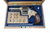 Rare LONDON CASED Antique COLT CLOVERLEAF .41 Cal. RF Spur Trigger Revolver SECOND YEAR “Jim Fisk” Model with .41 Caliber Ammo - 3 of 24