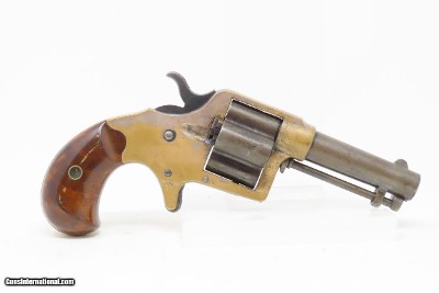 Rare LONDON CASED Antique COLT CLOVERLEAF .41 Cal. RF Spur Trigger Revolver SECOND YEAR “Jim Fisk” Model with .41 Caliber Ammo - Image 21 of 24